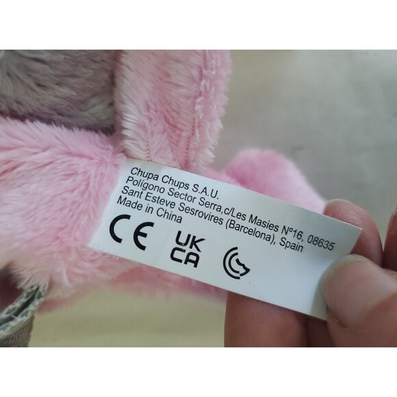 Chupa Chups Pink Triceratops Dinosaur Plush Backpack Promo Carry Bag 12" - Picture 7 of 9